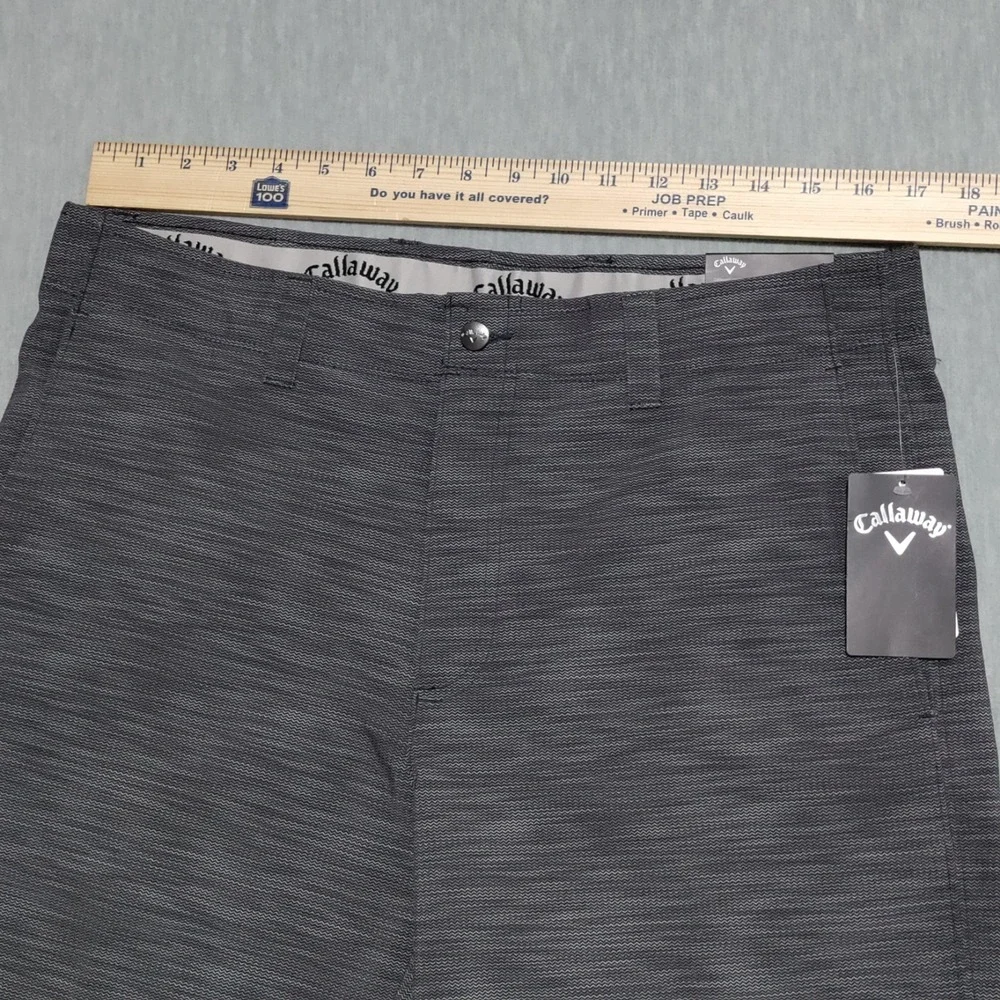 Callaway Men's‎ 34 Opti-Dri Moisture Wicking Stretch Short Caviar Gray NWT